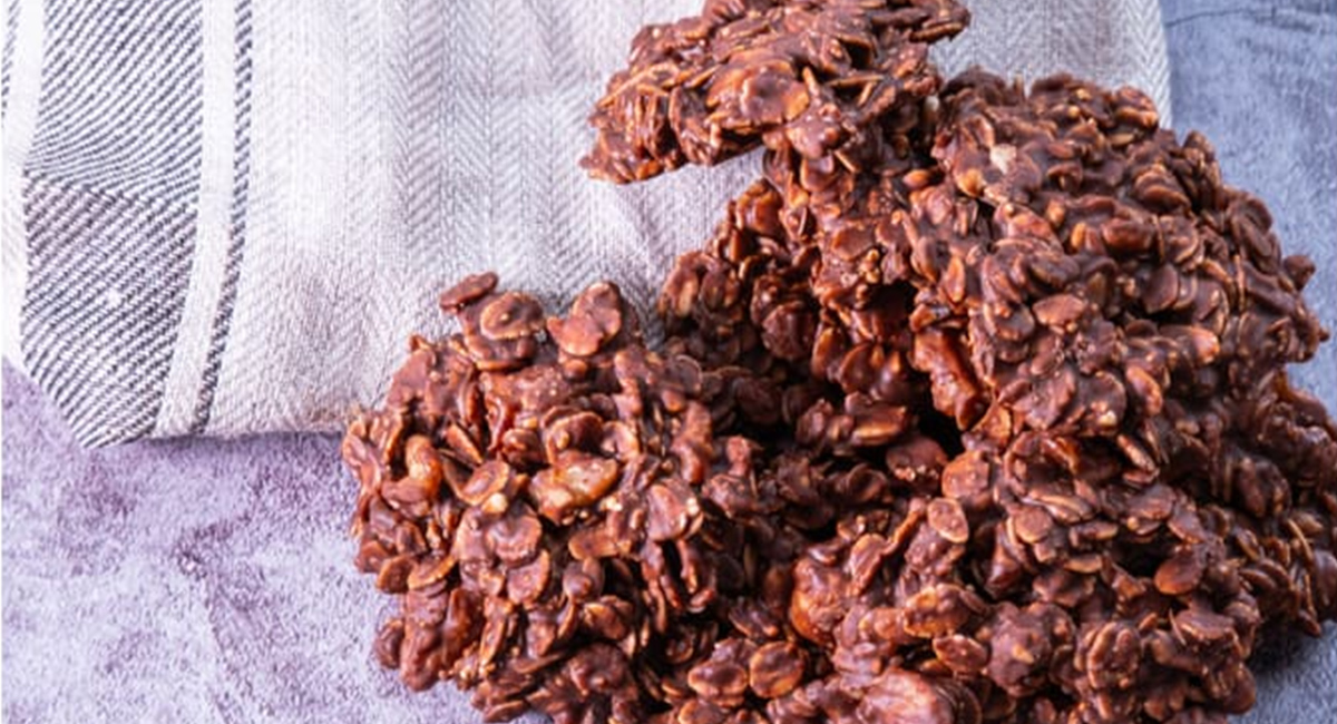 Galletas de chocolate y plátano sin horno