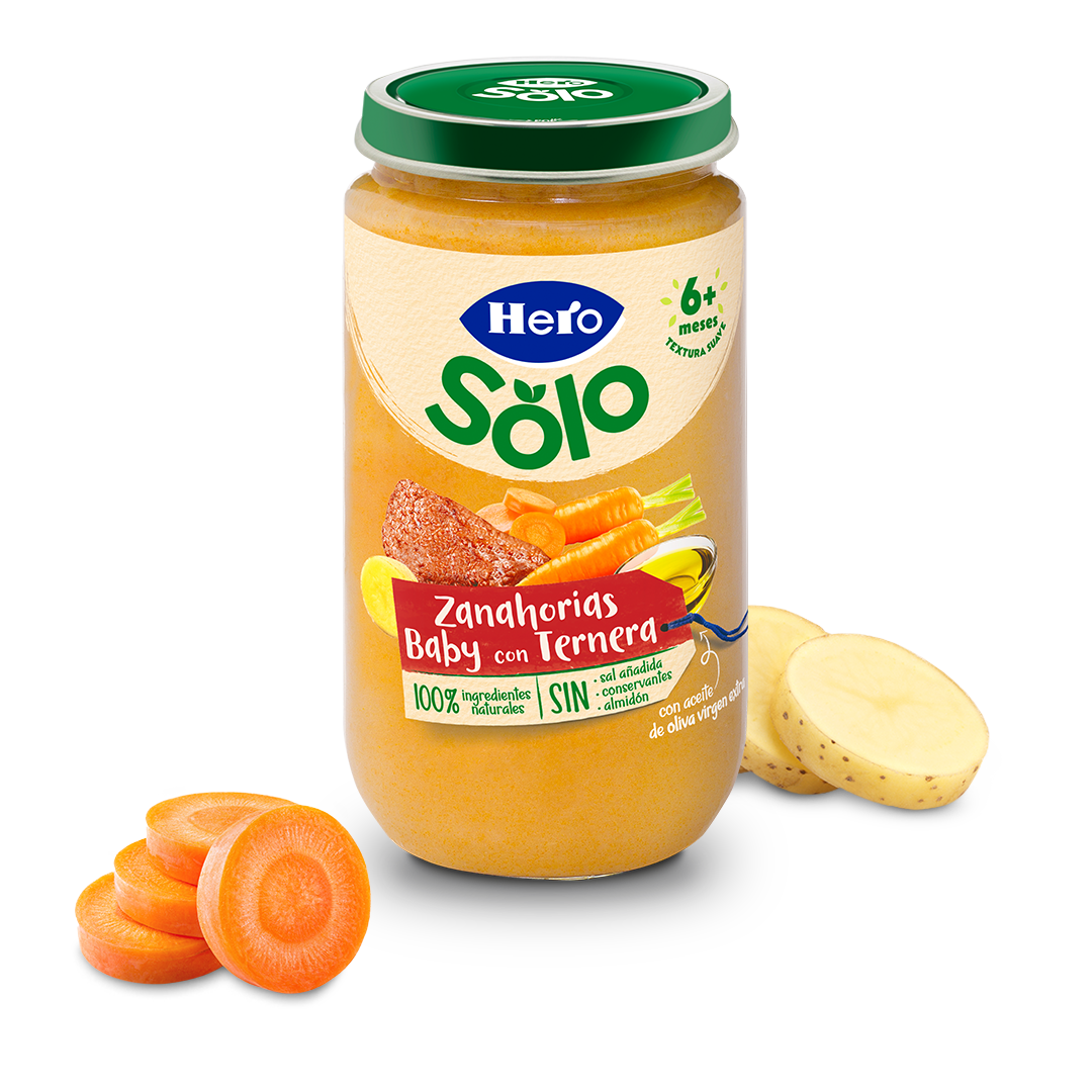 Tarrito Hero Solo zanahorias baby con ternera
